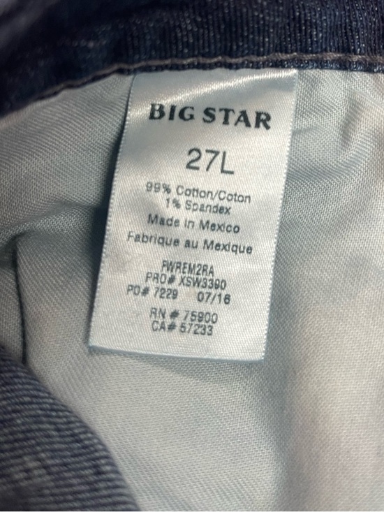 Big Star Remy Low Rise Boot Cut Jeans Blue - Picture 8 of 12
